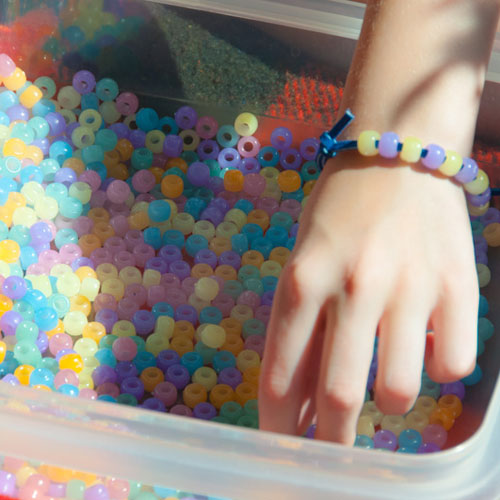 how to make a thick beaded bracelet