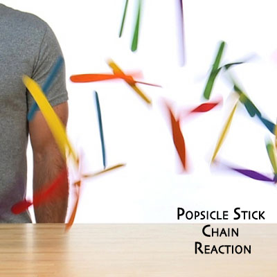 Popsicle Stick Chain Reaction Sick Science! Steve Spangler Science