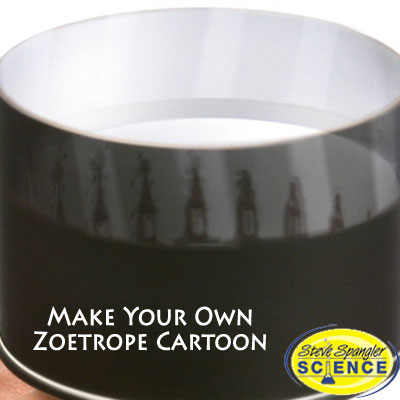 How to make your own zoetrope cartoon animator | Steve Spangler Science