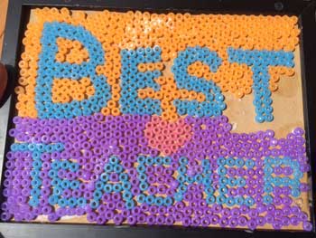 Teacher Appreciation - Secret Message with UV Beads