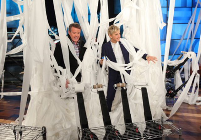 Steve Spangler, Ellen DeGeneres, and a lot of toilet paper!