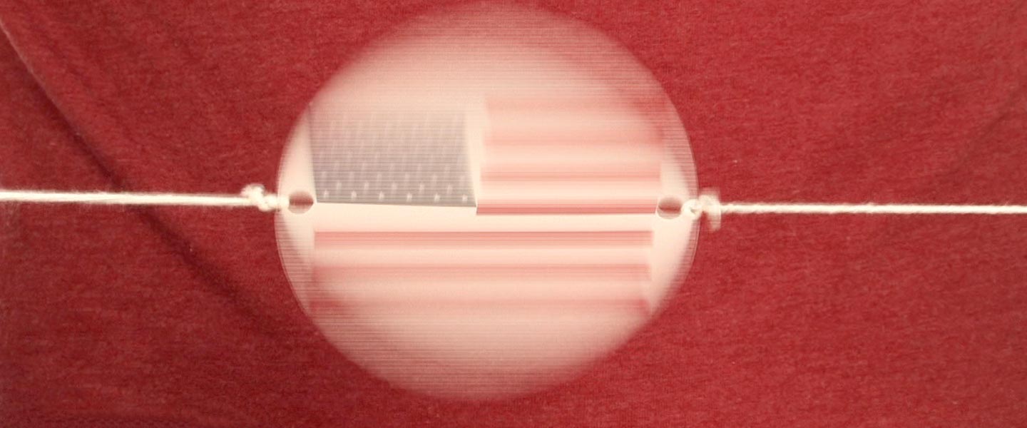 Spinning Disk Illusion - American Flag