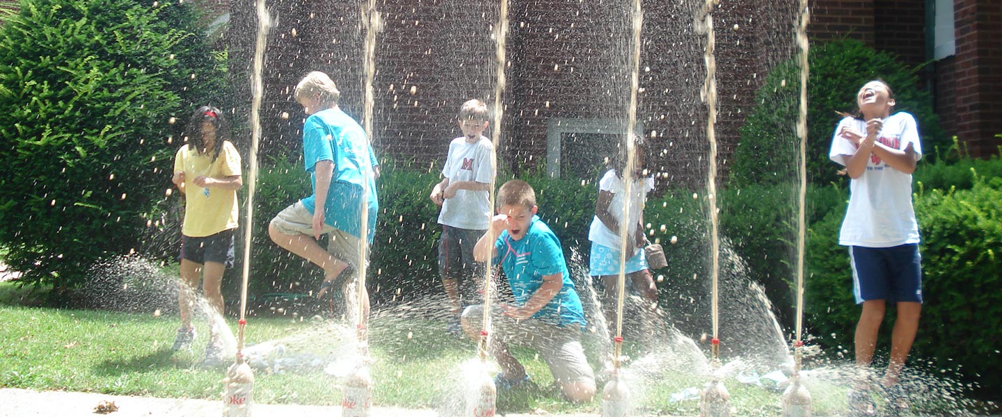 Geyser Tube Kids having a soda blast!