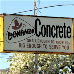 Bonanza Concrete - where the mixing all began.