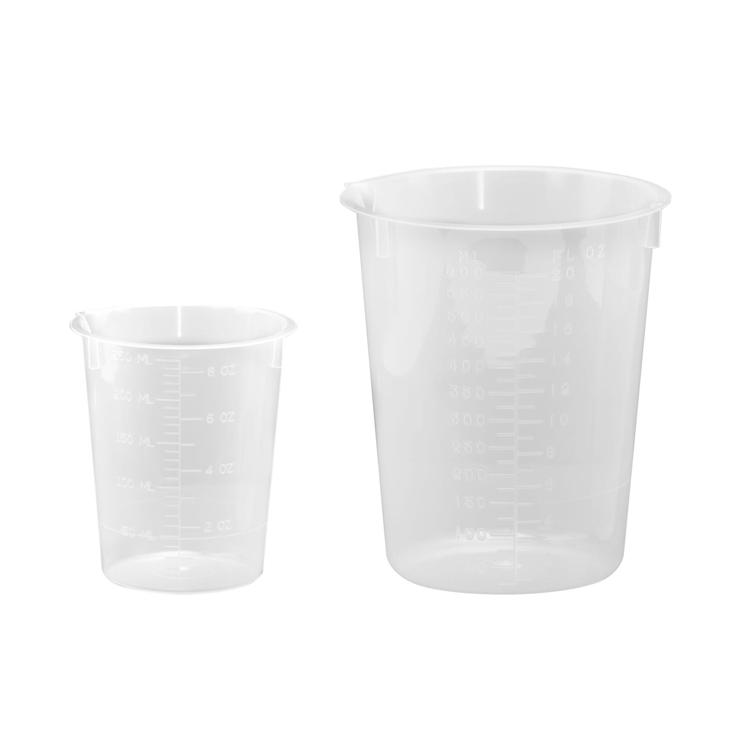 1 oz. (30 ml) & 3 oz. (100 ml) Beakers - Measuring Cups