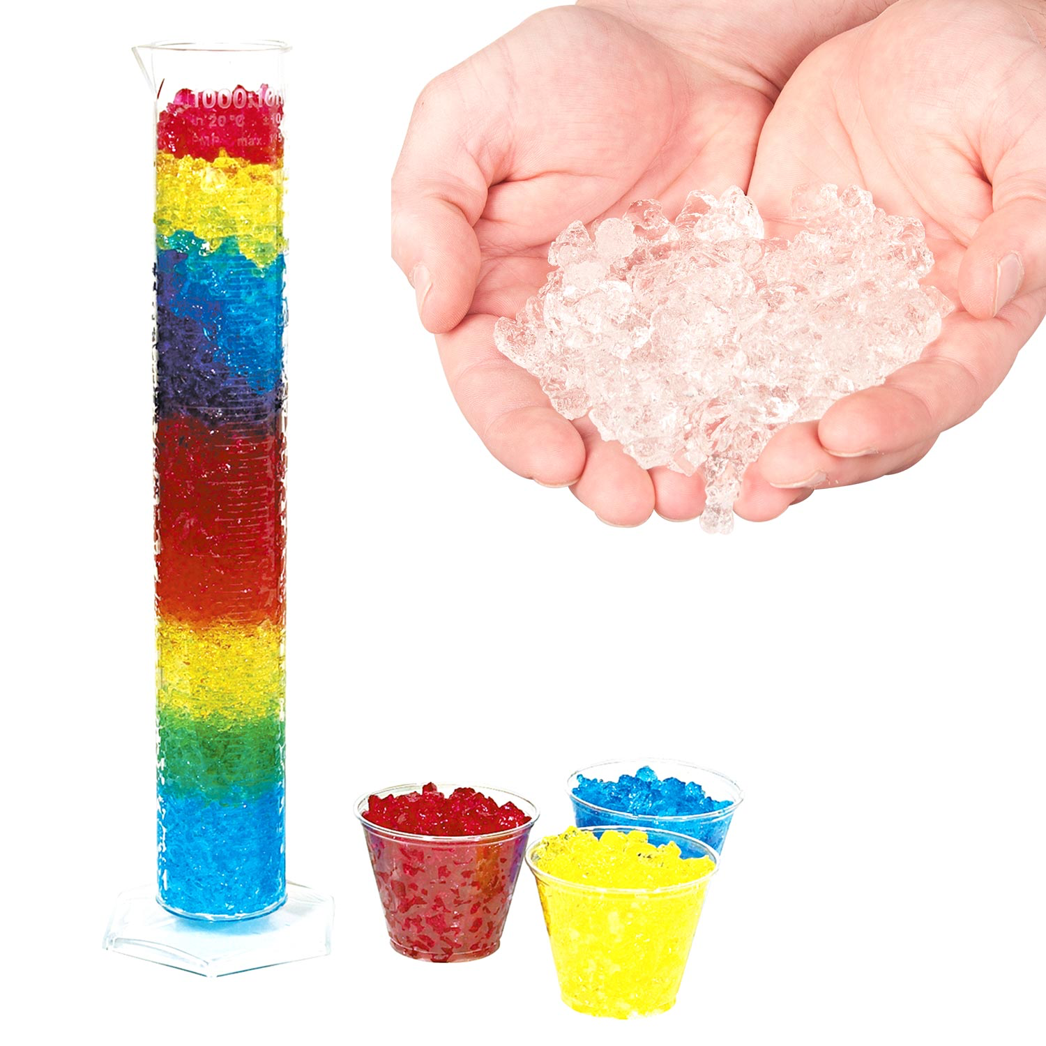 Set of 24 Steve Spanglers Water Jelly Crystals Classroom Science Kit Multi-Color Crystals 