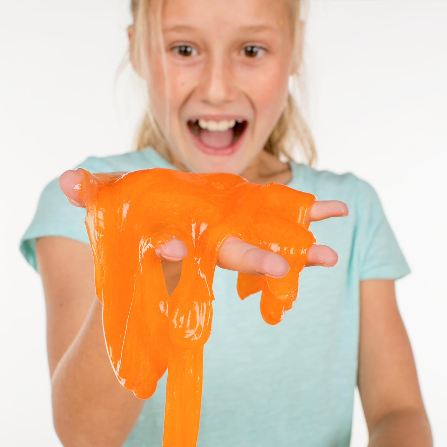 Steve Spangler's Slime Art - Tangerine Orange - Handful of Slime