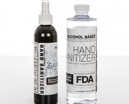Hand Sanitizer with Sprayer and Refill Bottle