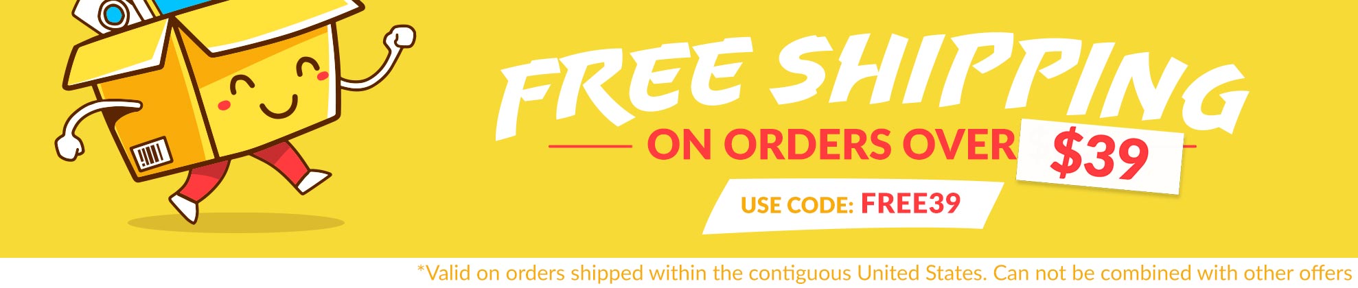 Free Shipping Over $39 - use code FREE39