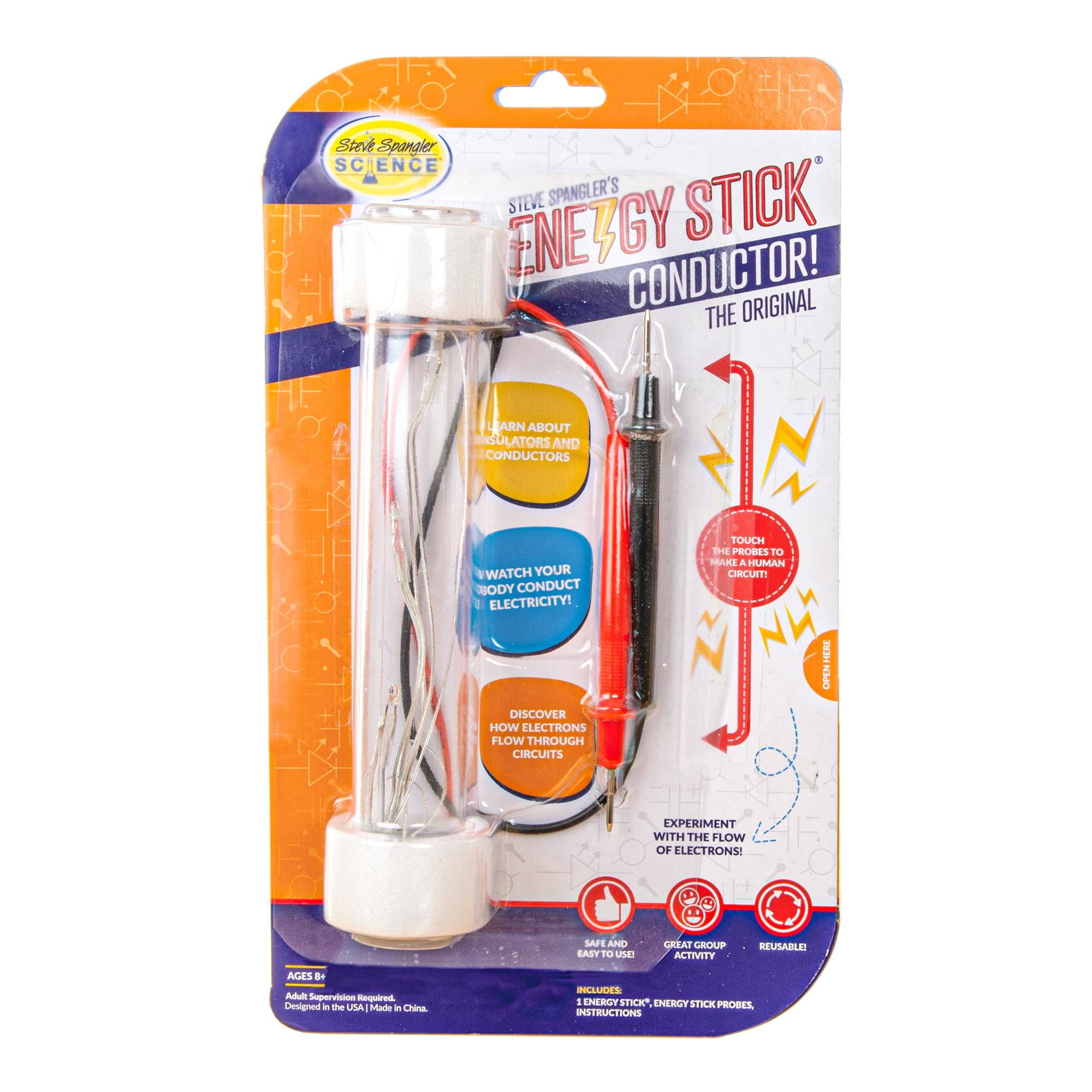 Simple Package, 17CM L3 WEYFLY Toys 3 Packs Energy Stick Sensor Stick Human Conductivity Energy Stick Sci-Fi Tube 