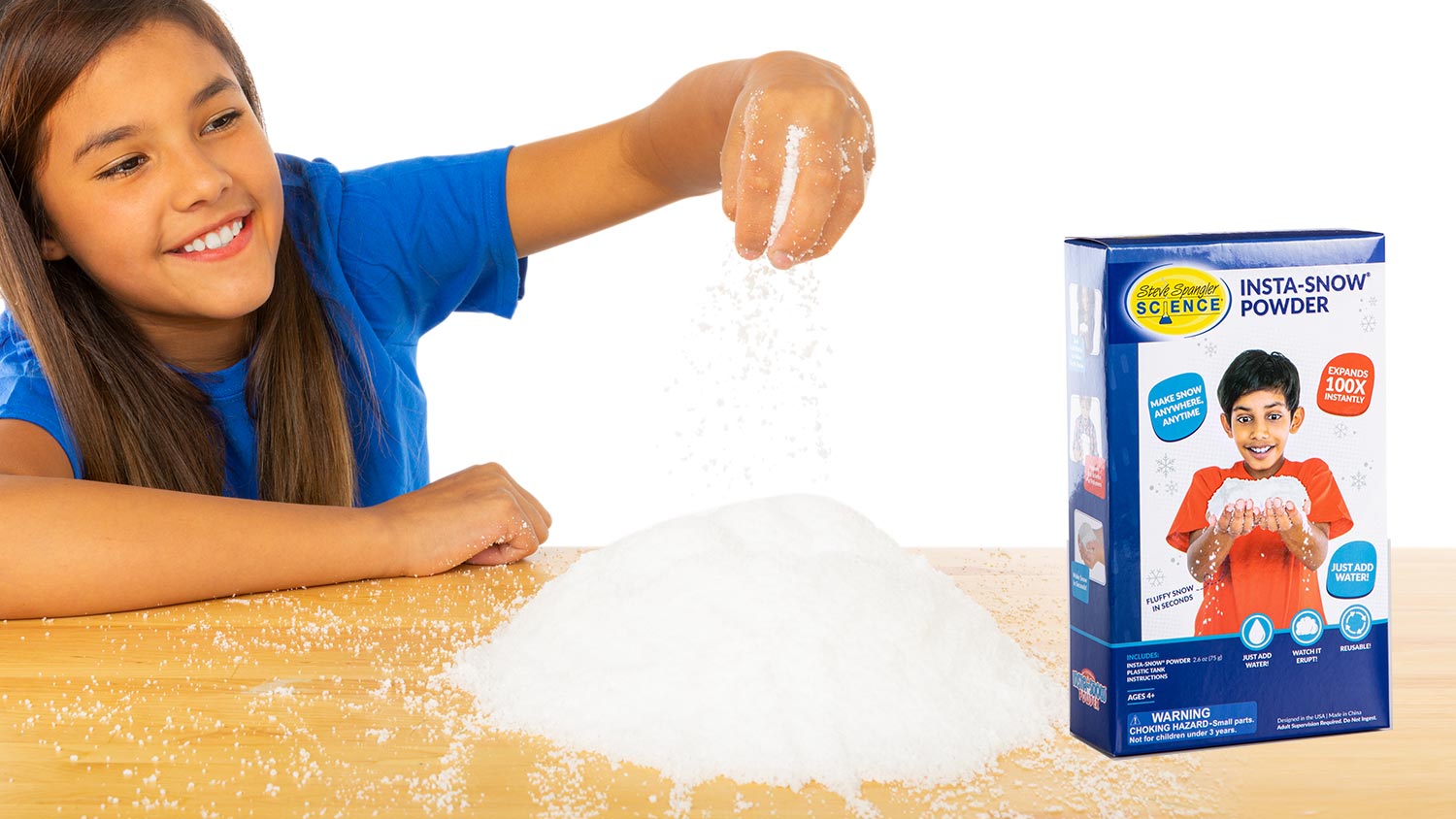 Makes 2 Gallons Makes 2 Gallons Insta-Snow Powder by Be Amazing Toys 